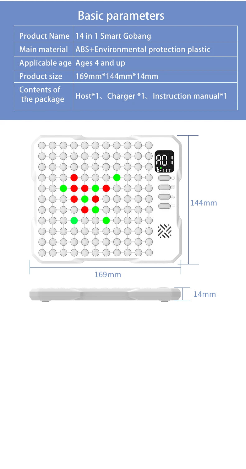 🎮🧠 Juego de Mesa Inteligente Electrónico 14 en 1 – Diversión y Aprendizaje para Toda la Familia