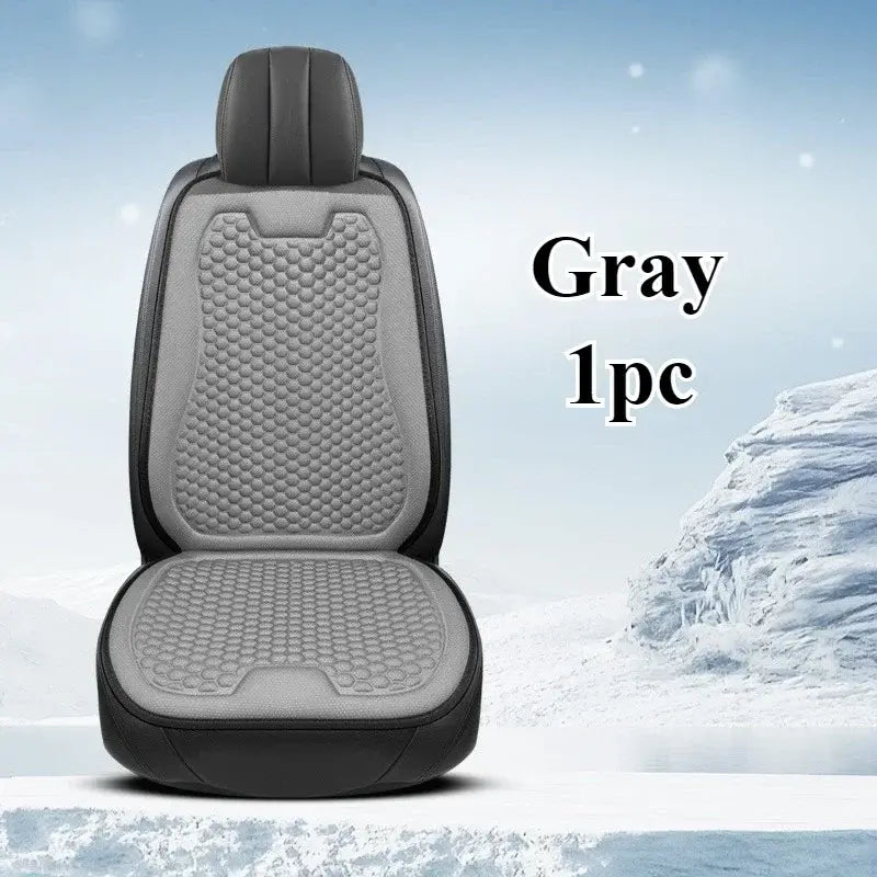 🚗❄️ Cojín de Asiento para Coche de Seda de Hielo – Fresco, Transpirable y Antideslizante