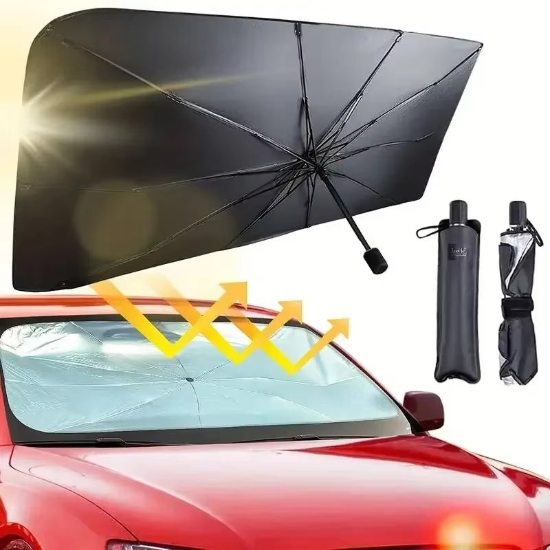 ☀️ Parasol Protector para Parabrisas de Coche – Sombrilla Plegable Anticalor para Interior