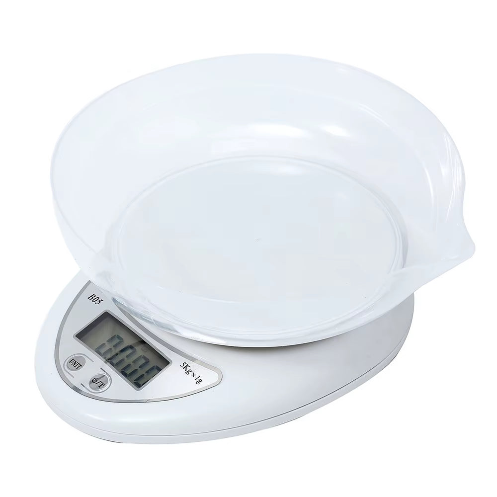 5 Kg/1Gramkitchenscale Reusable Electronic Scale with Portable LED Digital Display Foodscale Weighing Scale Kitchen Baking Scale