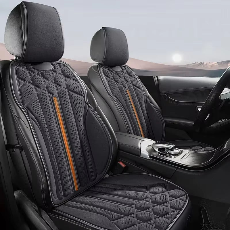 Universal Car Seat Cover Soft Suede Driver'S Seat Support Cushion Breathable Anti-Slip Protective Mat Car Interior Accessories