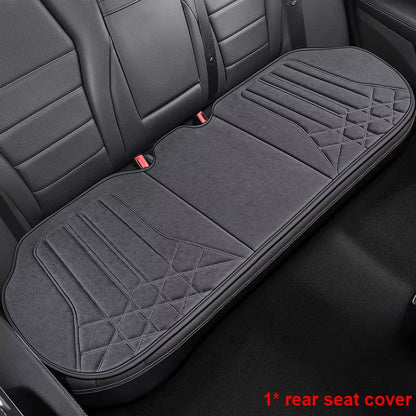 Universal Car Seat Cover Soft Suede Driver'S Seat Support Cushion Breathable Anti-Slip Protective Mat Car Interior Accessories