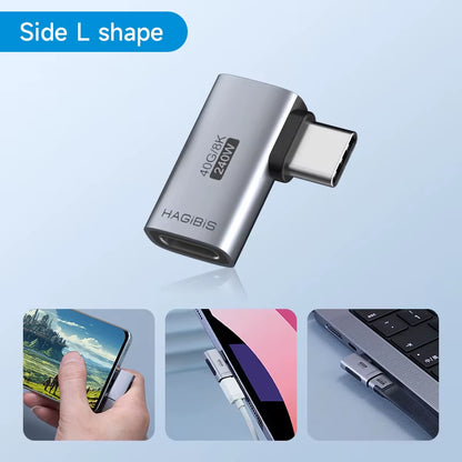 🔌 Adaptador USB-C de Alto Rendimiento – 240 W, 40 Gbps, 8K@60 Hz (USB4 / Thunderbolt)