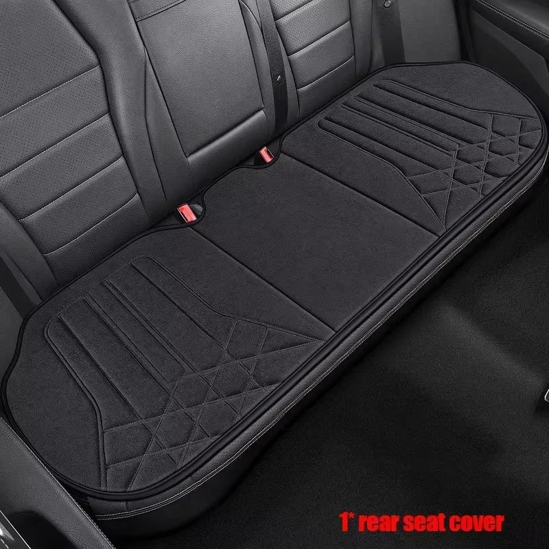 Universal Car Seat Cover Soft Suede Driver'S Seat Support Cushion Breathable Anti-Slip Protective Mat Car Interior Accessories