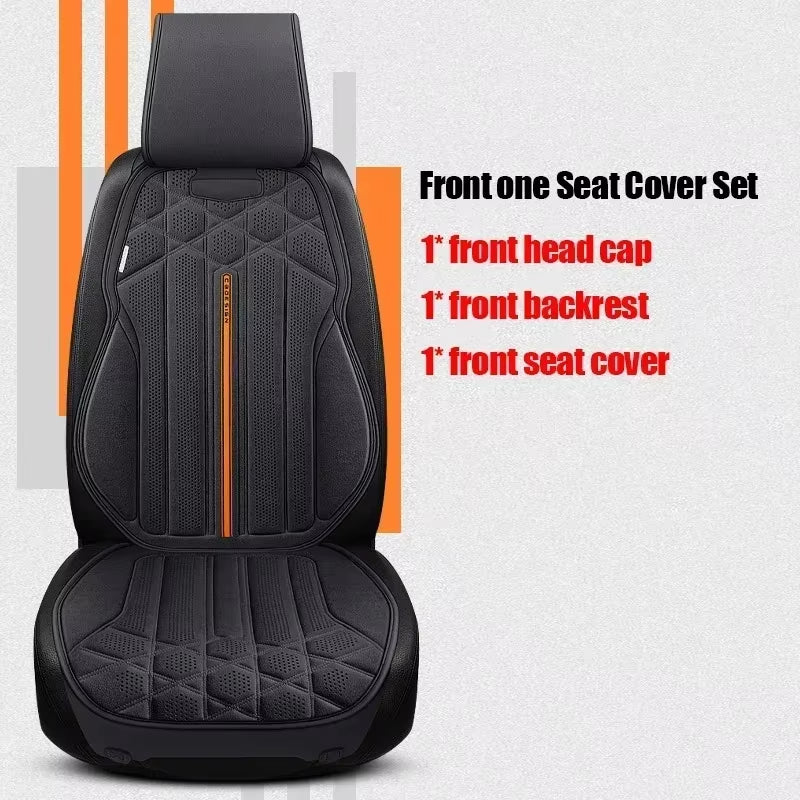 Universal Car Seat Cover Soft Suede Driver'S Seat Support Cushion Breathable Anti-Slip Protective Mat Car Interior Accessories