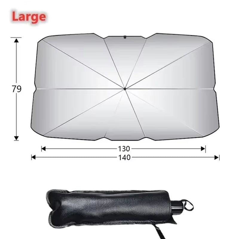 ☀️ Parasol Protector para Parabrisas de Coche – Sombrilla Plegable Anticalor para Interior