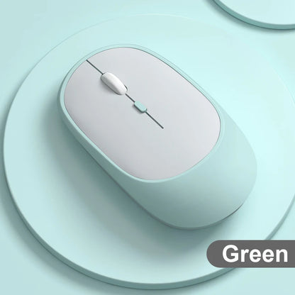 Ratón inalámbrico recargable para gamers, modo dual, compatible con Bluetooth, 2,4 G, USB, para portátil, tableta, PC, Macbook.