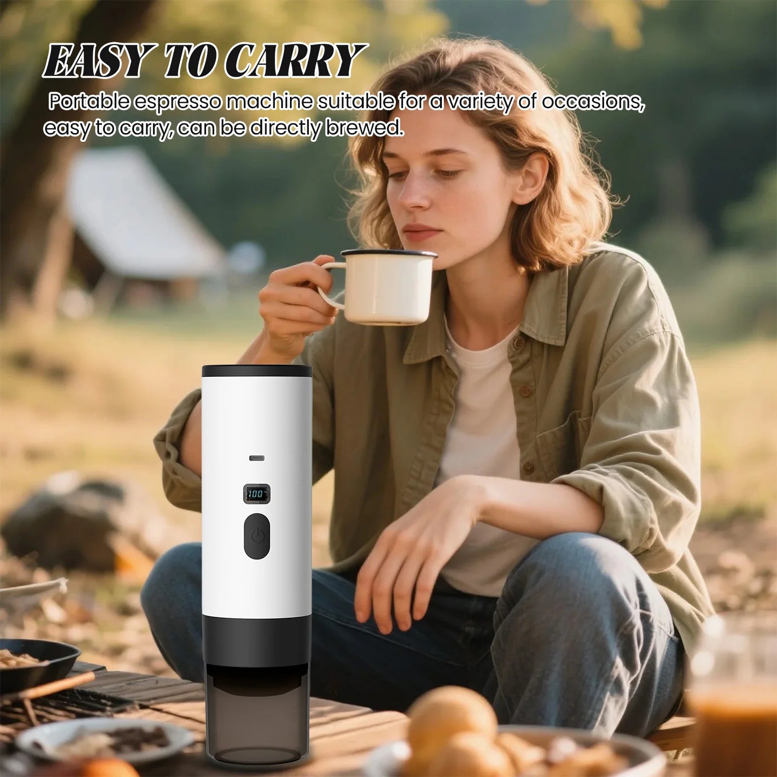 Cafetera Eléctrica Portátil de Cápsulas 3 en 1 ☕🚗 
