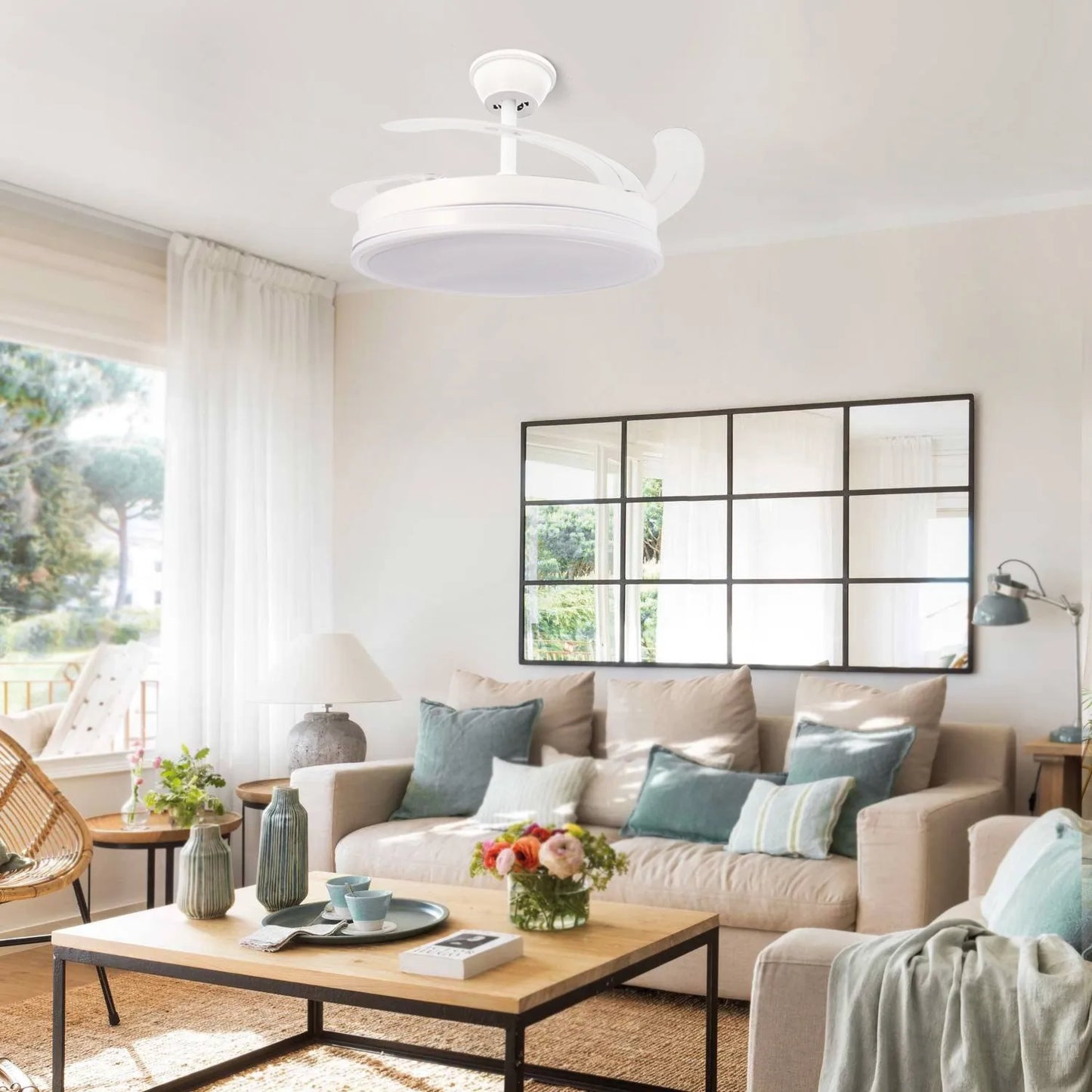 Ventilador de Techo LED Olga 107 cm con Luz Regulable 🌀💡 