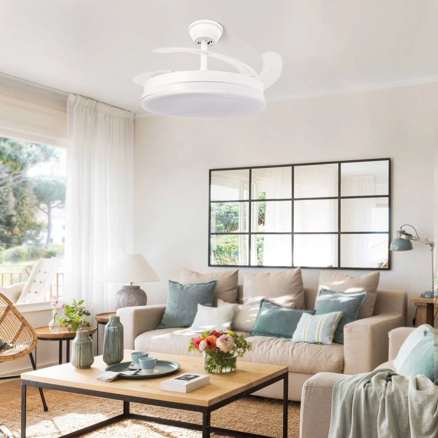 Ventilador de Techo LED Olga 107 cm con Luz Regulable 🌀💡 