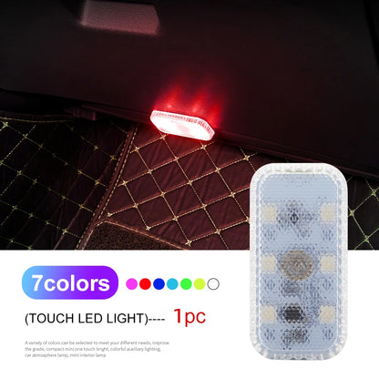 Luz LED Táctil Inalámbrica para Interior de Coche 🚗💡