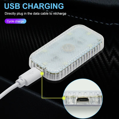 Luz LED Táctil Inalámbrica para Interior de Coche 🚗💡