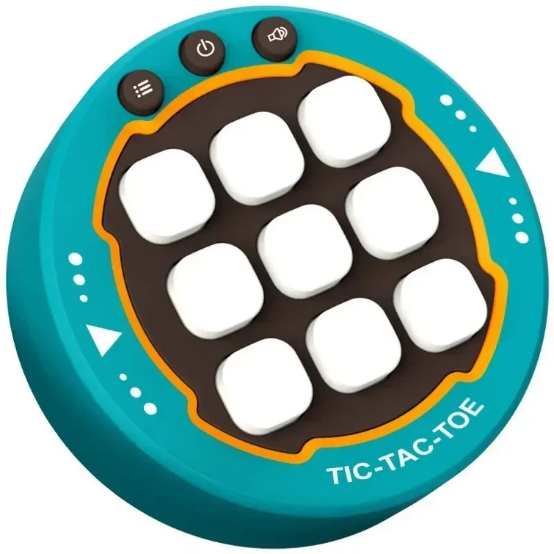 🎲🧠 Juego Electrónico Multifunción Tres en Raya – Puzzle Montessori Portátil para Niños y Adultos
