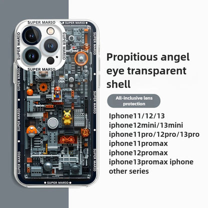 🎮📱 Funda Transparente Super M-Marios Bros para Xiaomi Redmi – Protección Gamer de Silicona