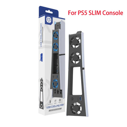 ❄️🎮 Ventilador Cooling Fan para PS5 Slim – Sistema de Refrigeración con Luz LED
