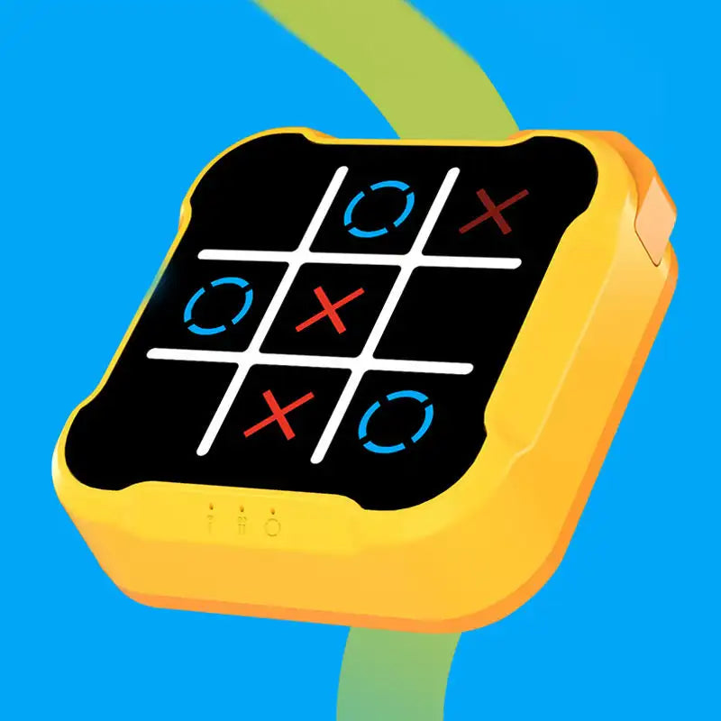 🎲🧠 Juego Electrónico Multifunción Tres en Raya – Puzzle Montessori Portátil para Niños y Adultos