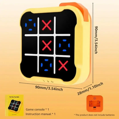 🎲🧠 Juego Electrónico Multifunción Tres en Raya – Puzzle Montessori Portátil para Niños y Adultos