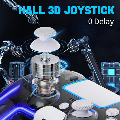 🎮 Controladores Inalámbricos Saitake para PS4 – Joystick Hall 3D con Iluminación RGB