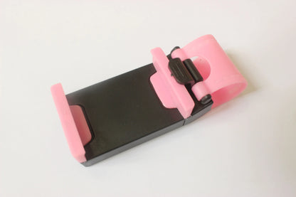 🚗📱 Soporte Universal para Móvil en el Volante con Clip de Hebilla – Ajuste Seguro y Rotación 360°