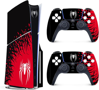 🎮 Vinilo Protector para PS5 Slim – Skin Adhesiva Diseño Superhéroes para Consola y Mandos