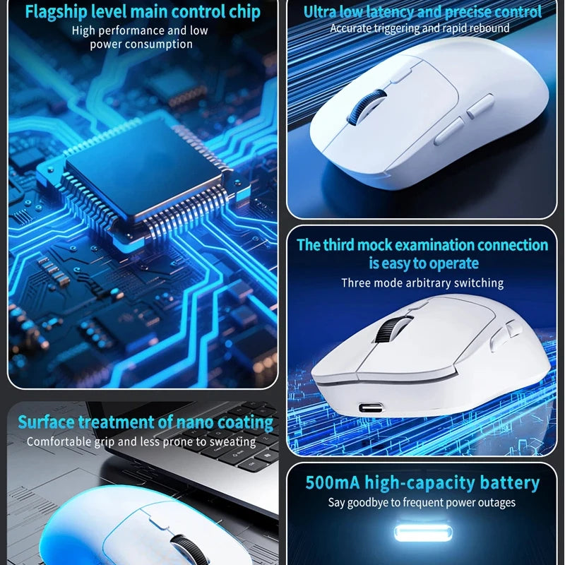🖱️ Ratón Inalámbrico Lenovo Bluetooth 2.4G – Recargable, Ergonómico y Multimodo