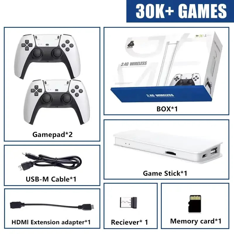 🎮 Consola Retro M15 4K HD Game Stick – Más de 20.000 Juegos con Mandos Inalámbricos