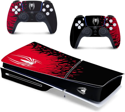 🎮 Vinilo Protector para PS5 Slim – Skin Adhesiva Diseño Superhéroes para Consola y Mandos
