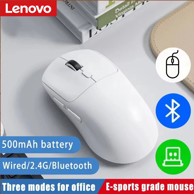 🖱️ Ratón Inalámbrico Lenovo Bluetooth 2.4G – Recargable, Ergonómico y Multimodo