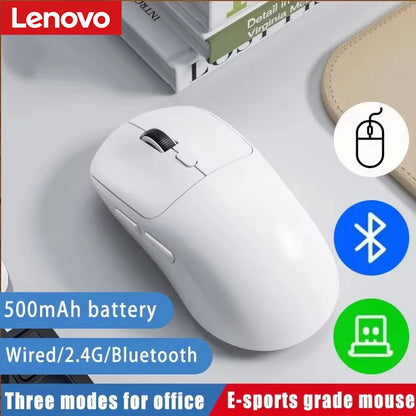 🖱️ Ratón Inalámbrico Lenovo Bluetooth 2.4G – Recargable, Ergonómico y Multimodo