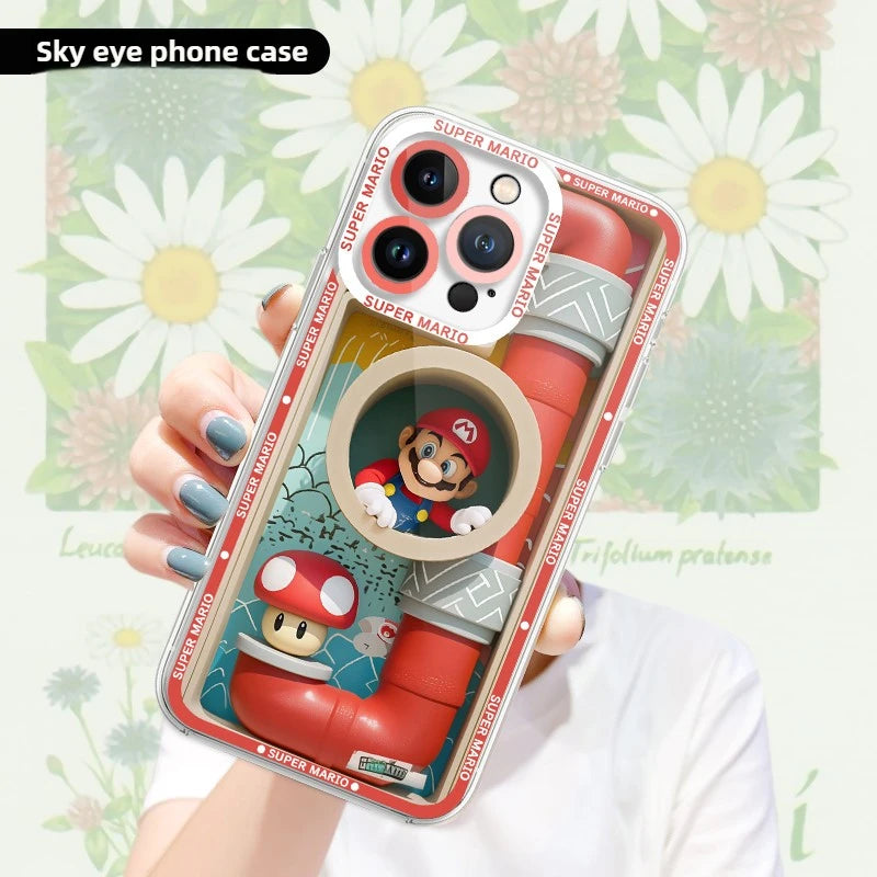 🎮📱 Funda Transparente Super M-Marios Bros para Xiaomi Redmi – Protección Gamer de Silicona