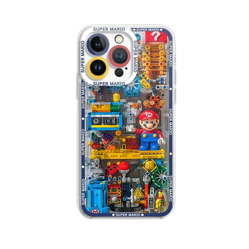 🎮📱 Funda Transparente Super M-Marios Bros para Xiaomi Redmi – Protección Gamer de Silicona