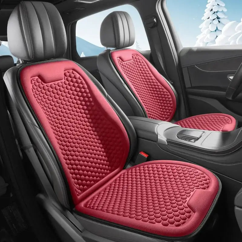 🚗❄️ Cojín de Asiento para Coche de Seda de Hielo – Fresco, Transpirable y Antideslizante