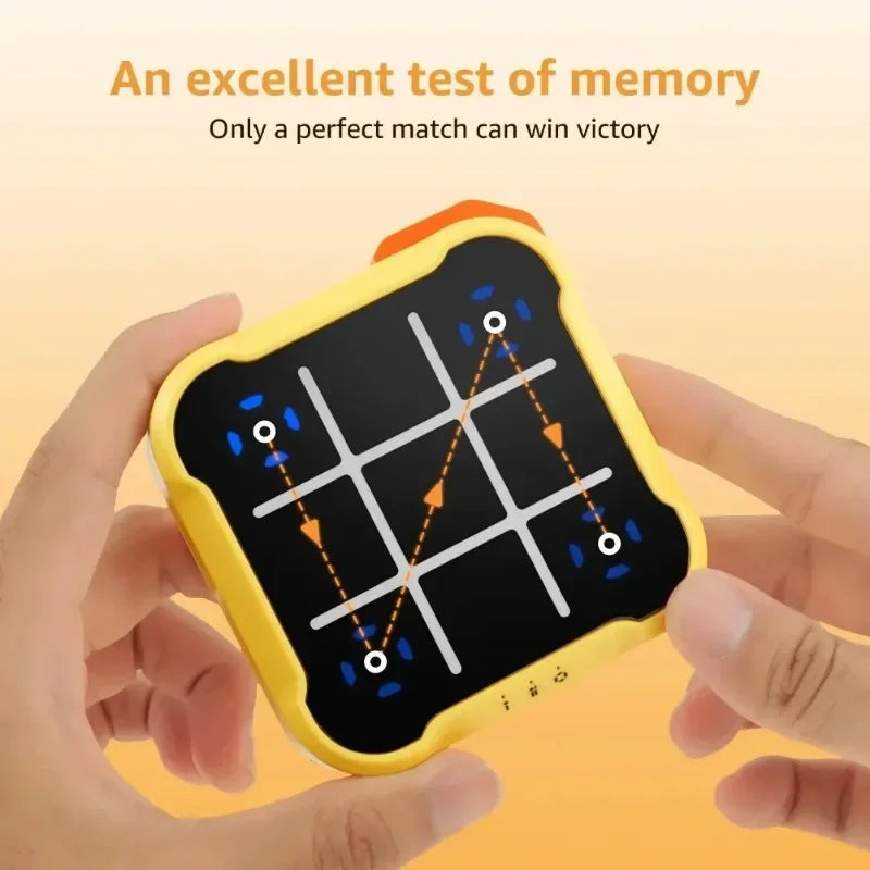 🎲🧠 Juego Electrónico Multifunción Tres en Raya – Puzzle Montessori Portátil para Niños y Adultos