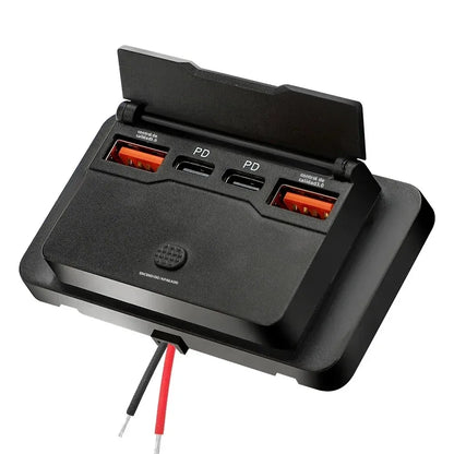 🔌🚗 Adaptador de Cargador para Coche 12V/24V – Splitter con PD y QC3.0 de 2/4 Puertos