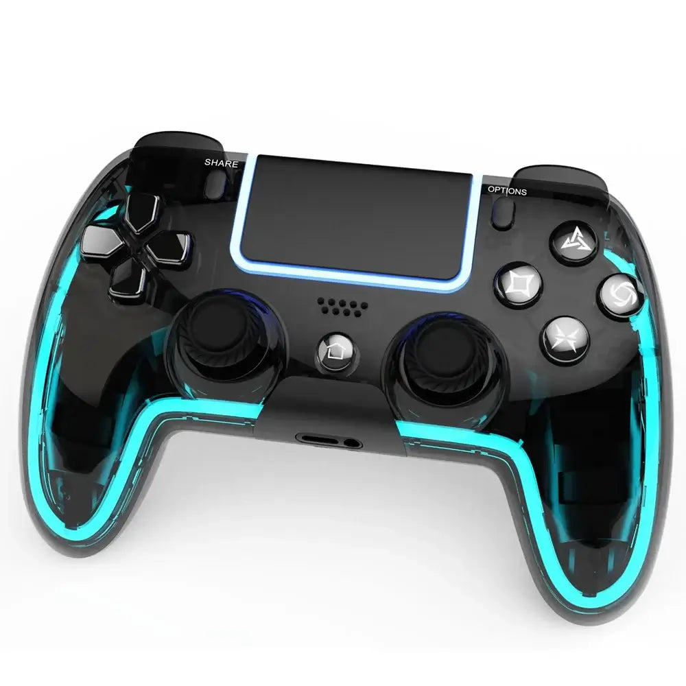 🎮 Controladores Inalámbricos Saitake para PS4 – Joystick Hall 3D con Iluminación RGB