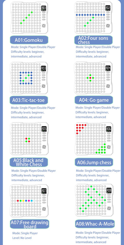 🎮🧠 Juego de Mesa Inteligente Electrónico 14 en 1 – Diversión y Aprendizaje para Toda la Familia