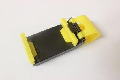 🚗📱 Soporte Universal para Móvil en el Volante con Clip de Hebilla – Ajuste Seguro y Rotación 360°