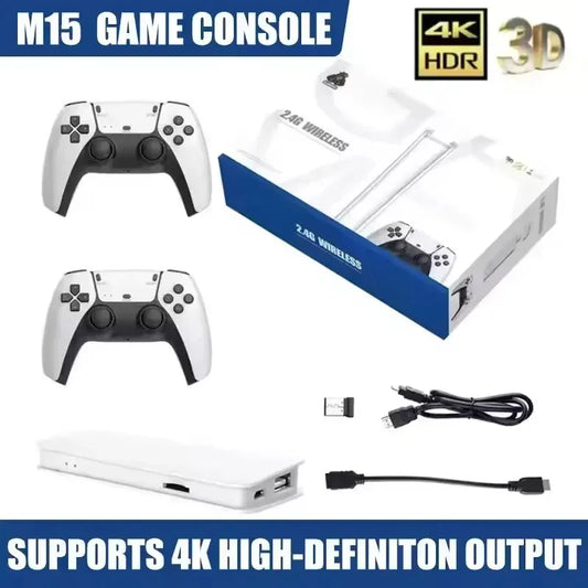 🎮 Consola Retro M15 4K HD Game Stick – Más de 20.000 Juegos con Mandos Inalámbricos