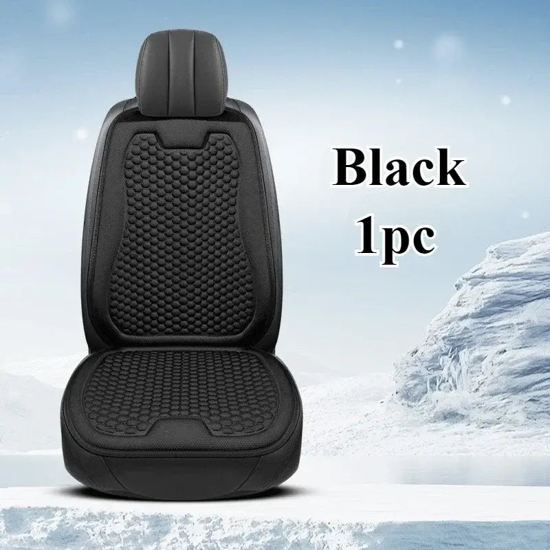 🚗❄️ Cojín de Asiento para Coche de Seda de Hielo – Fresco, Transpirable y Antideslizante