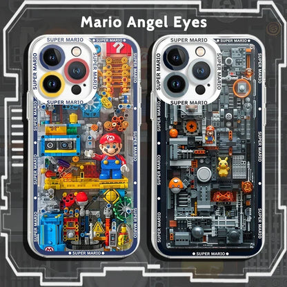 🎮📱 Funda Transparente Super M-Marios Bros para Xiaomi Redmi – Protección Gamer de Silicona