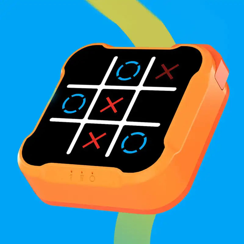 🎲🧠 Juego Electrónico Multifunción Tres en Raya – Puzzle Montessori Portátil para Niños y Adultos