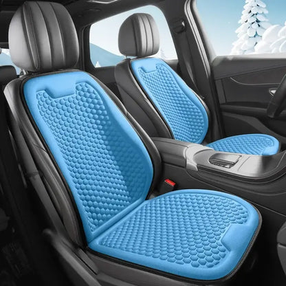 🚗❄️ Cojín de Asiento para Coche de Seda de Hielo – Fresco, Transpirable y Antideslizante