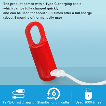 🔐 Mini Cerradura Inteligente con Huella Dactilar – Candado Biométrico Recargable Sin Llaves
