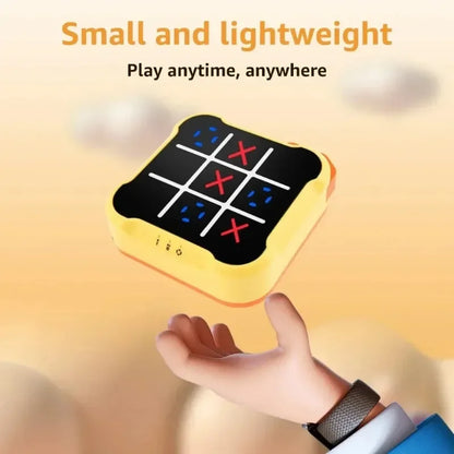 🎲🧠 Juego Electrónico Multifunción Tres en Raya – Puzzle Montessori Portátil para Niños y Adultos