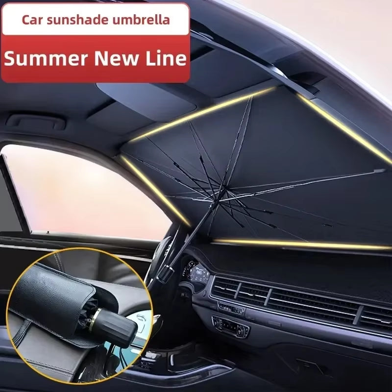 ☀️ Parasol Protector para Parabrisas de Coche – Sombrilla Plegable Anticalor para Interior