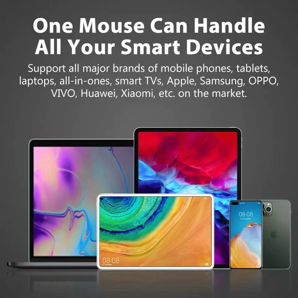 Ratón inalámbrico recargable para gamers, modo dual, compatible con Bluetooth, 2,4 G, USB, para portátil, tableta, PC, Macbook.