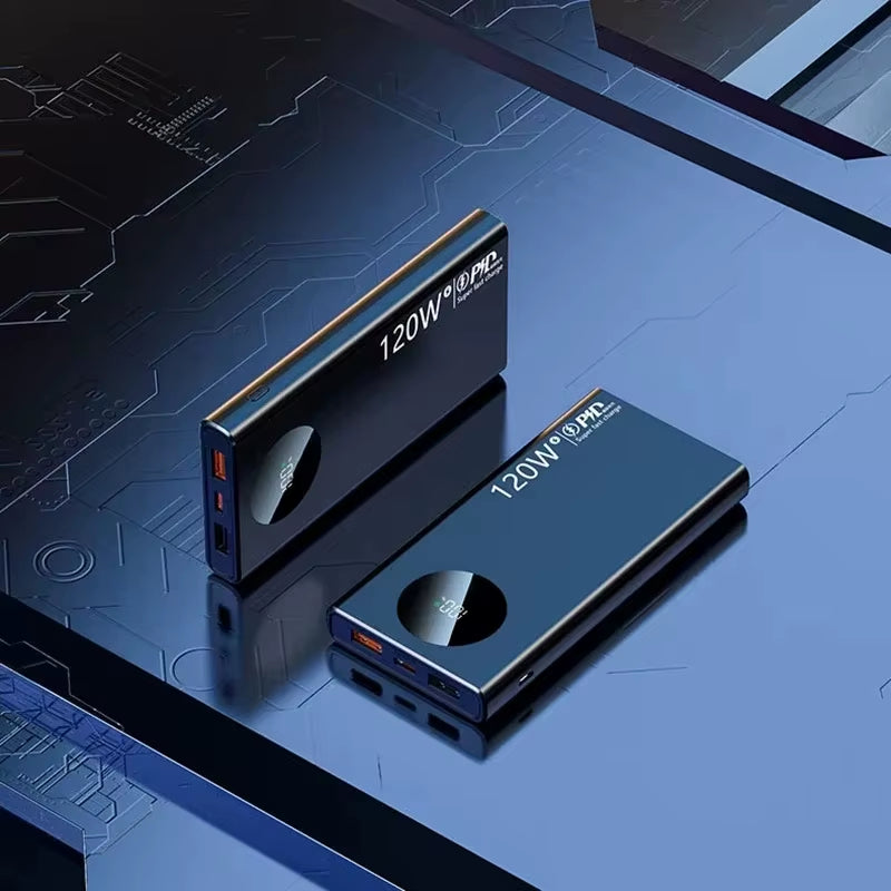🔋 Banco de Energía Portátil de Alta Capacidad 120W – 50.000 mAh con Carga Rápida